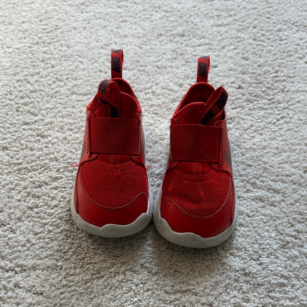 Kids Red Nike Flex Runner Sneakers